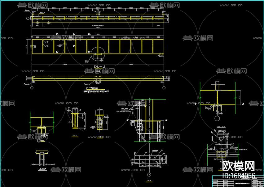 3×24米跨厂房结构设计图下载（渲染图5）