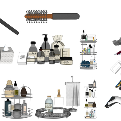  现代梳子剃须刀su模型 
