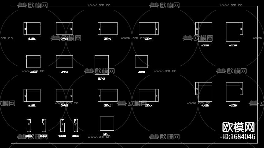 家具CAD图块下载（渲染图2）