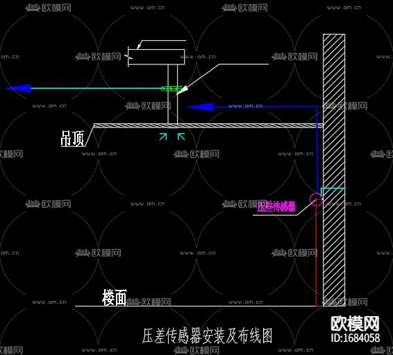电气工程自控设备安装大样图下载（渲染图5）