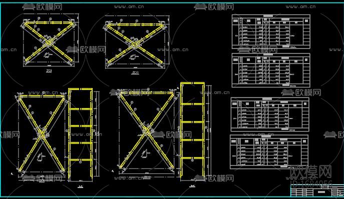 3×24米跨厂房结构设计图下载（渲染图4）