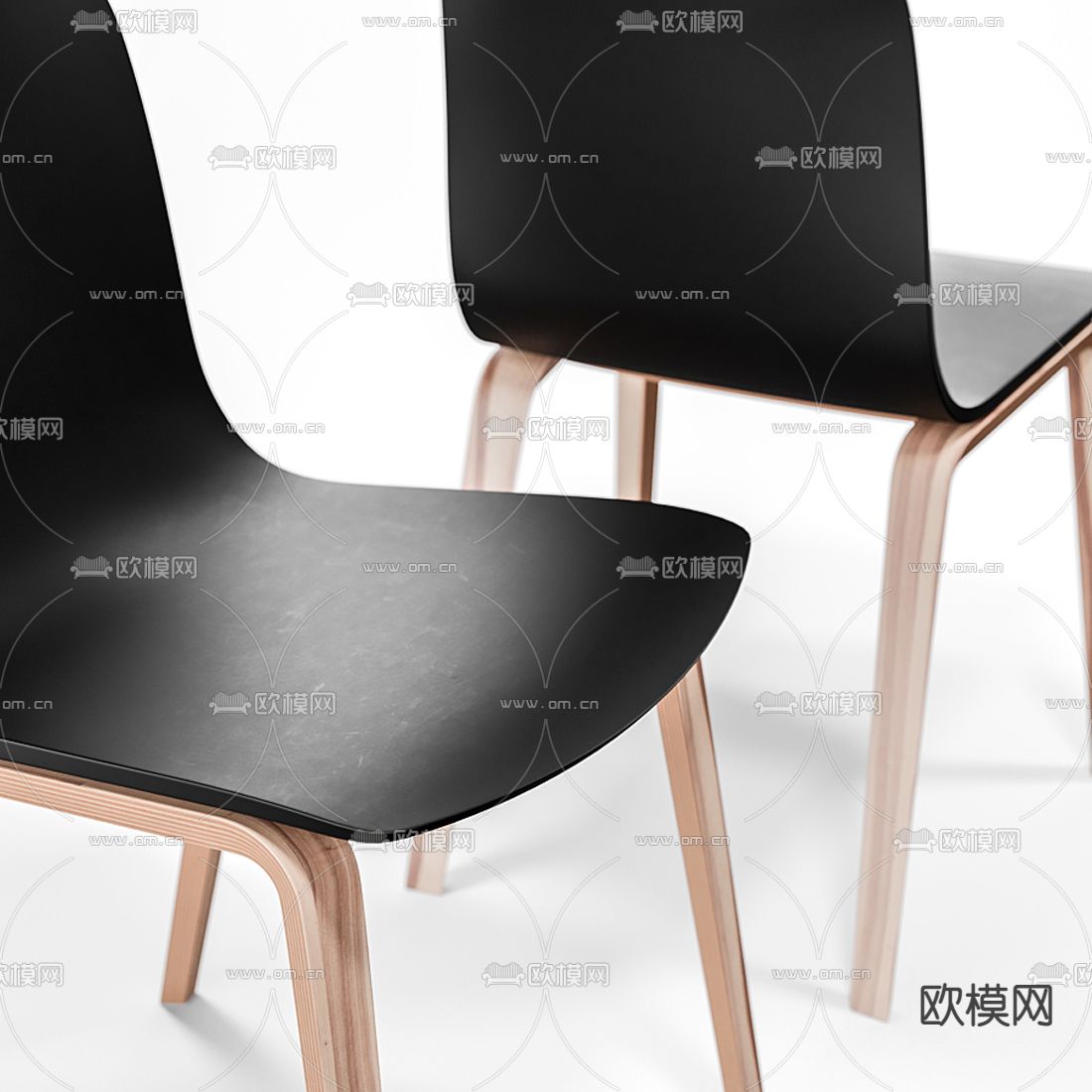 现代实木休闲桌椅3d模型