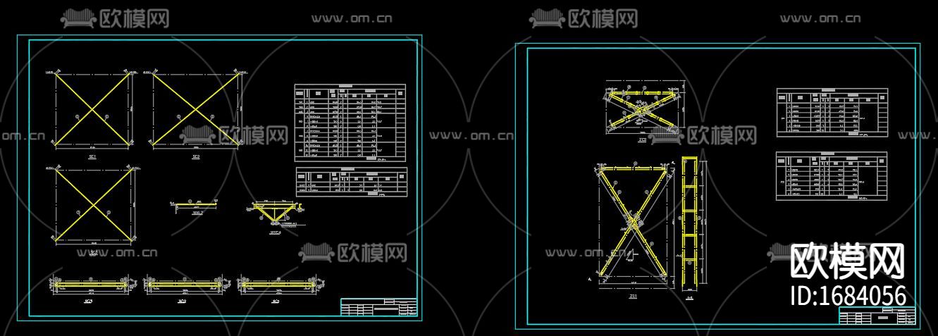 3×24米跨厂房结构设计图下载（渲染图3）