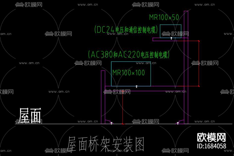 电气工程自控设备安装大样图下载（渲染图4）