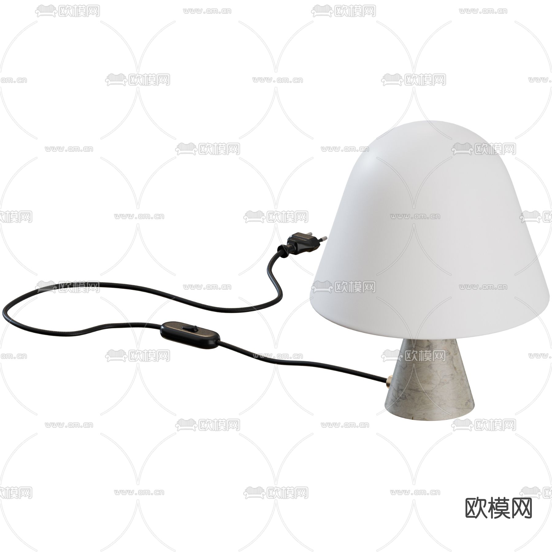现代时尚台灯3d模型