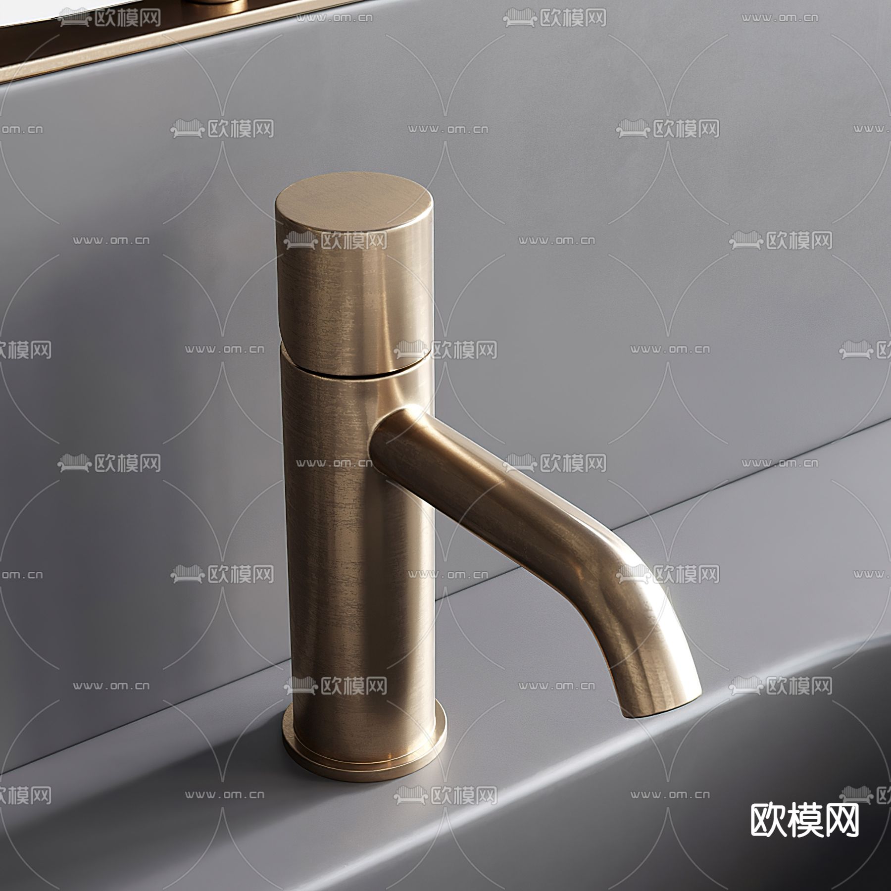 现代台盆洗手台3d模型