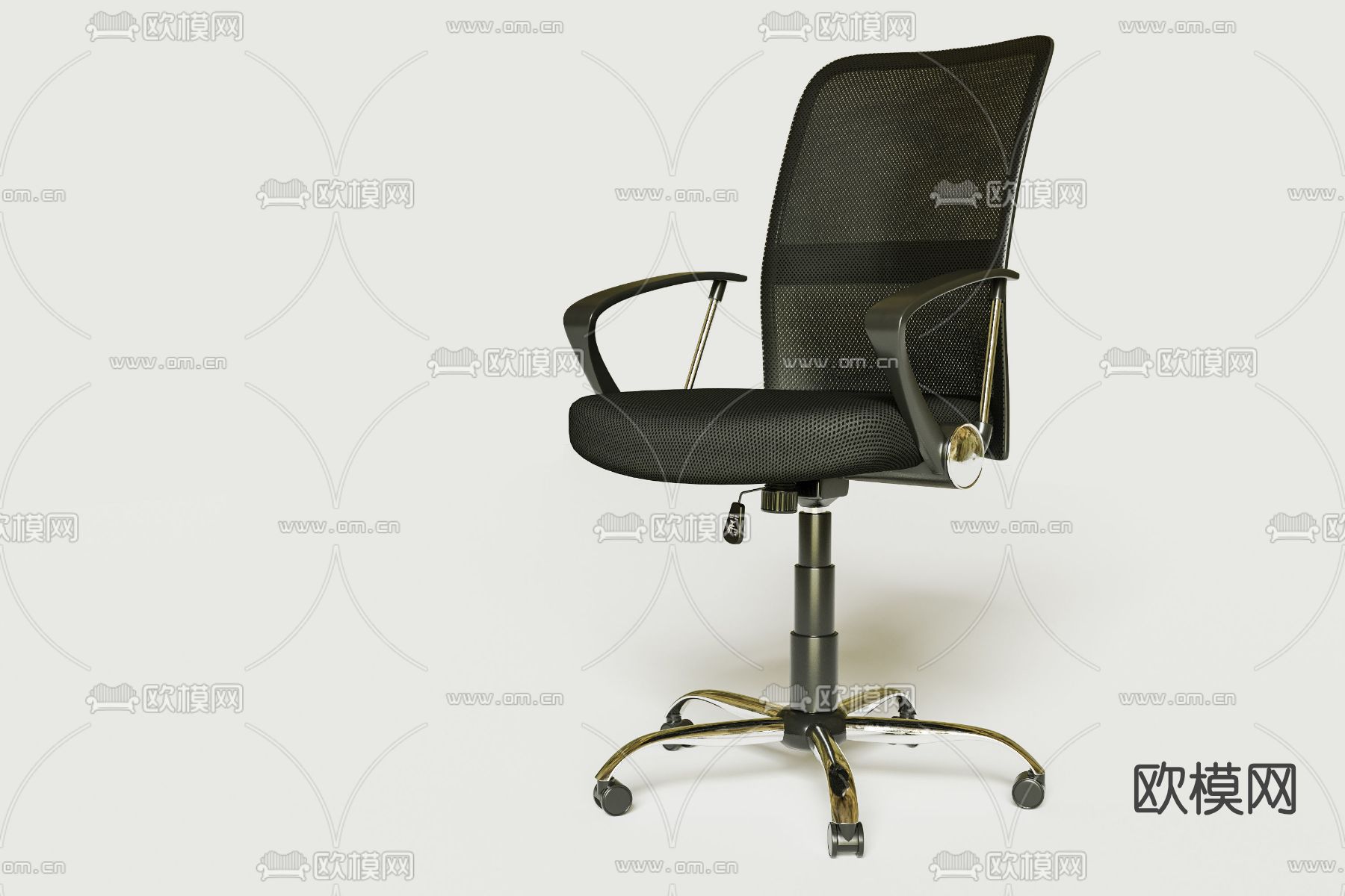 现代网布办公椅免费3d模型下载