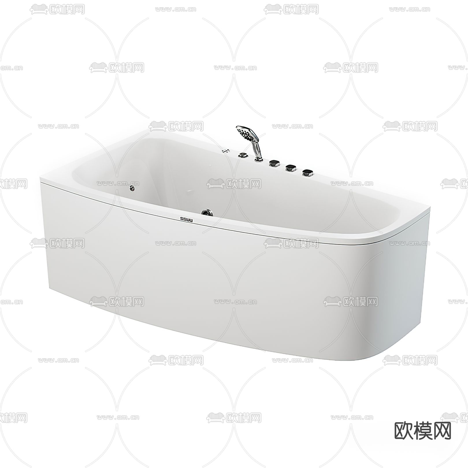 现代浴缸3d模型