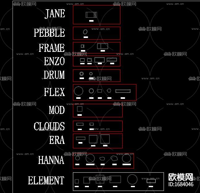 家具CAD图块下载（渲染图6）