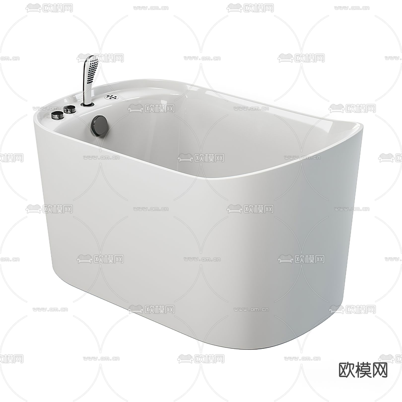 现代浴缸3d模型