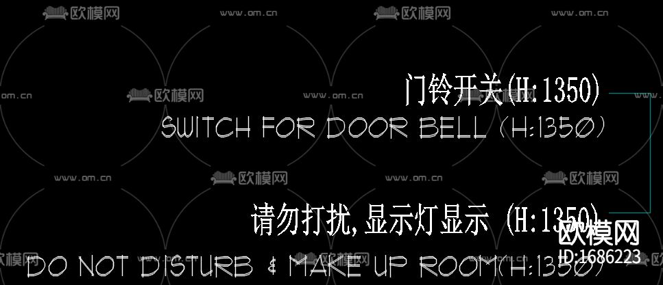 酒店常用图标cad图库下载（渲染图4）