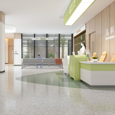 医院儿科门诊前台大厅3d模型