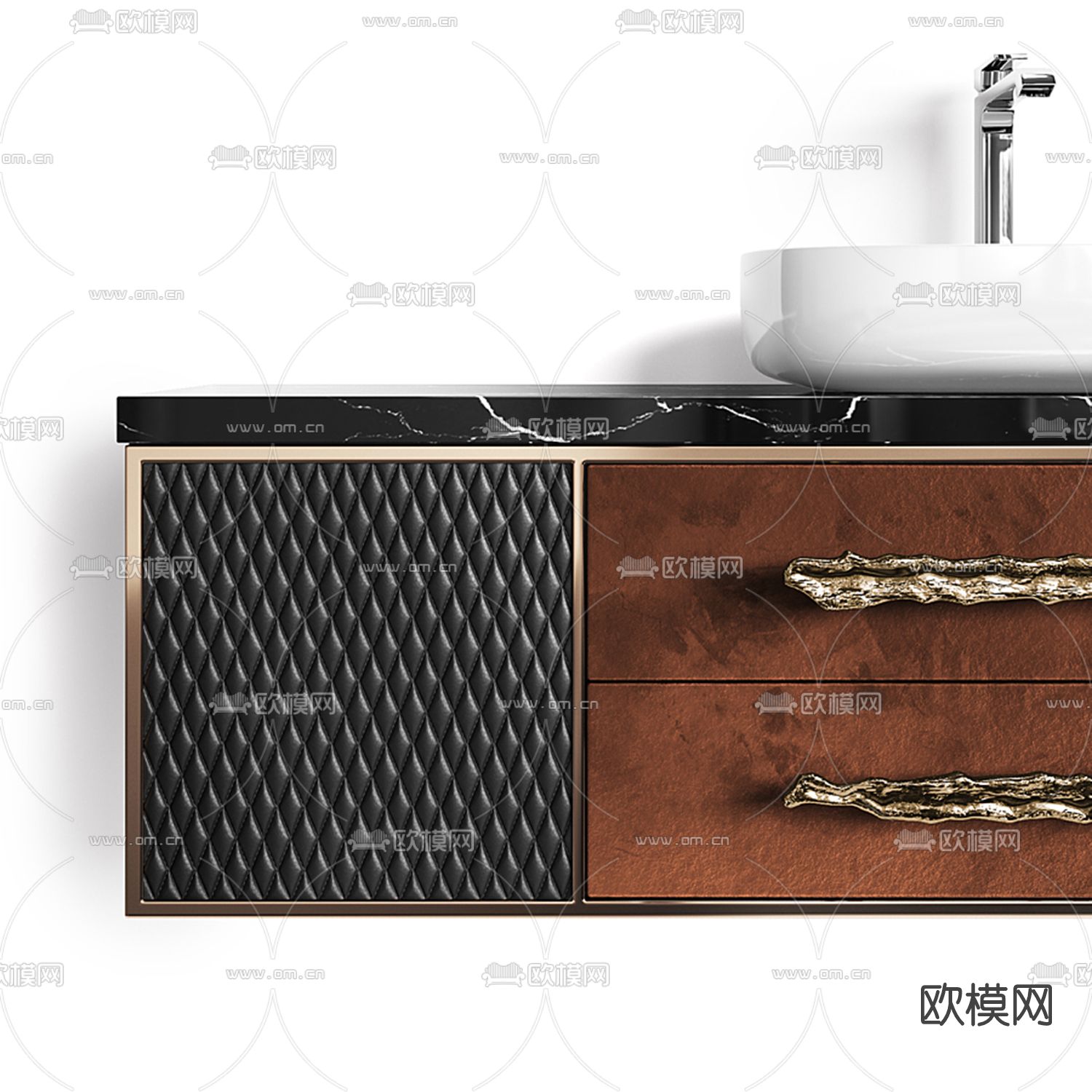 现代卫浴柜洗手台3d模型下载（渲染图2）