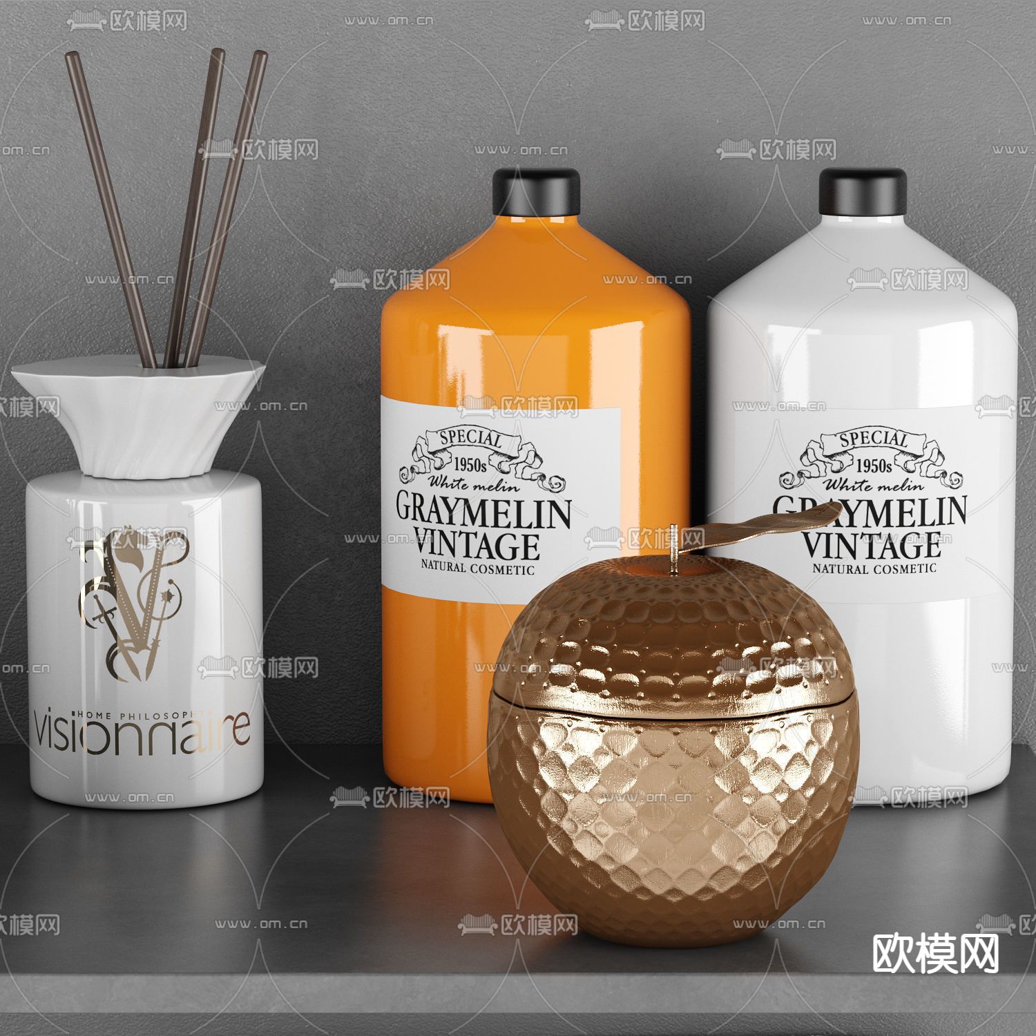 现代化妆品洗涤用品3d模型下载（渲染图3）