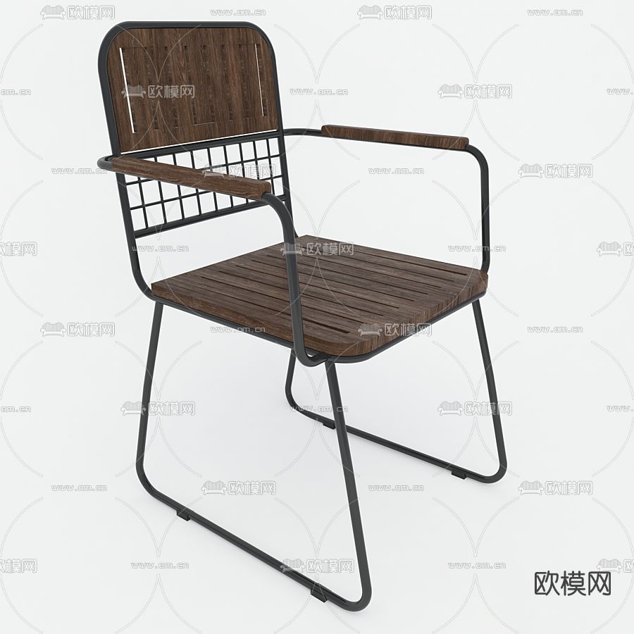 工业风单椅免费3d模型下载