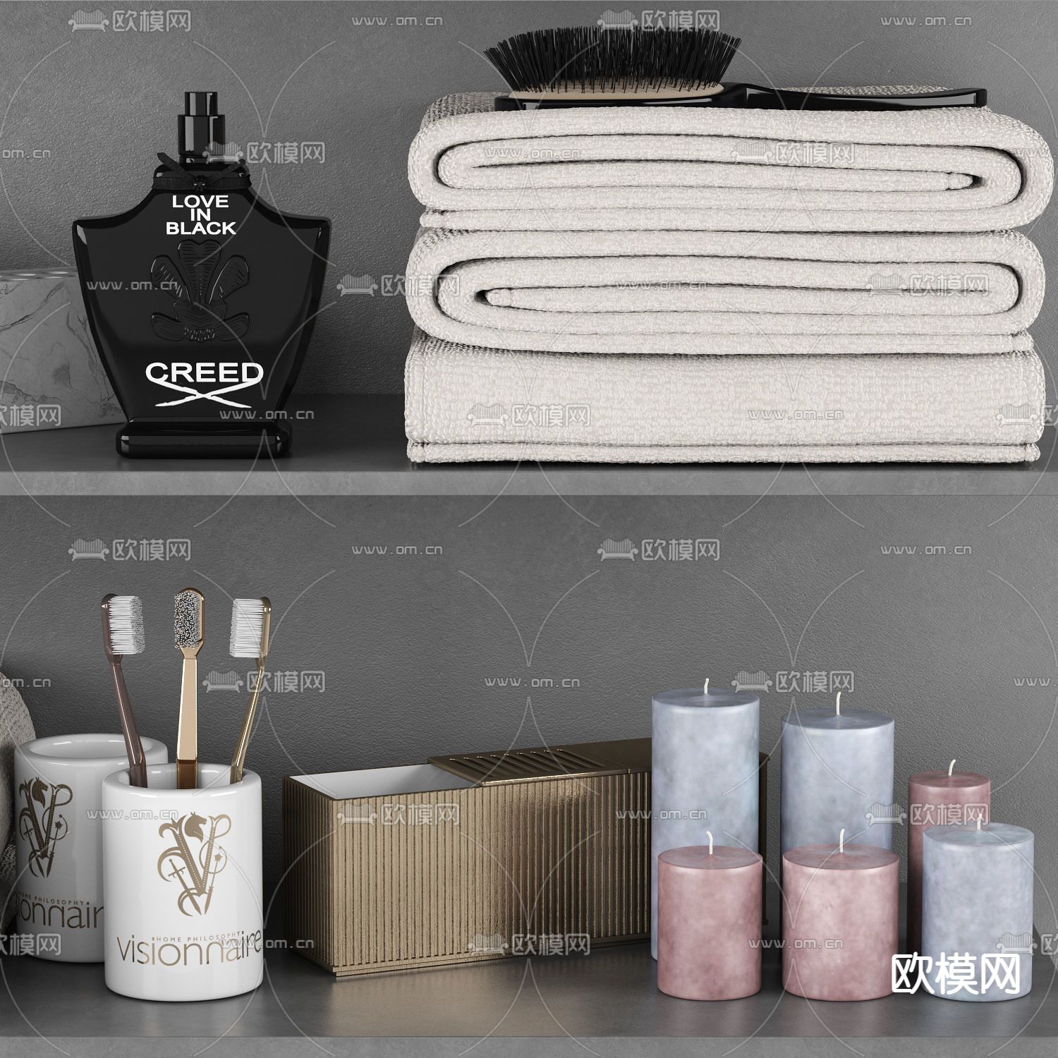 现代化妆品洗涤用品3d模型下载（渲染图4）