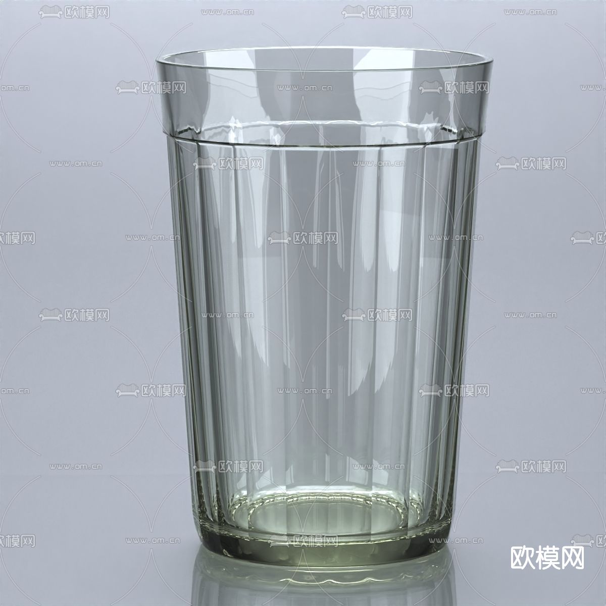 现代玻璃杯子免费3d模型下载