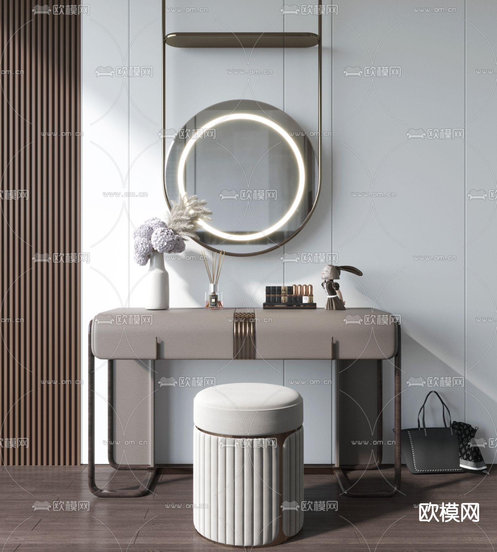 现代梳妆台3d模型
