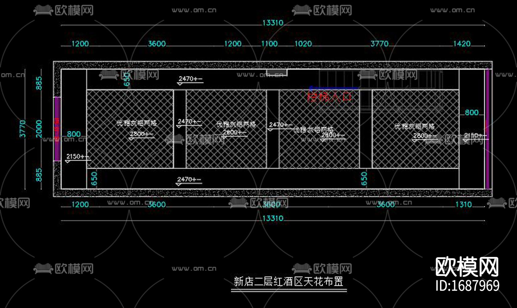 酒窖cad施工图下载（渲染图8）