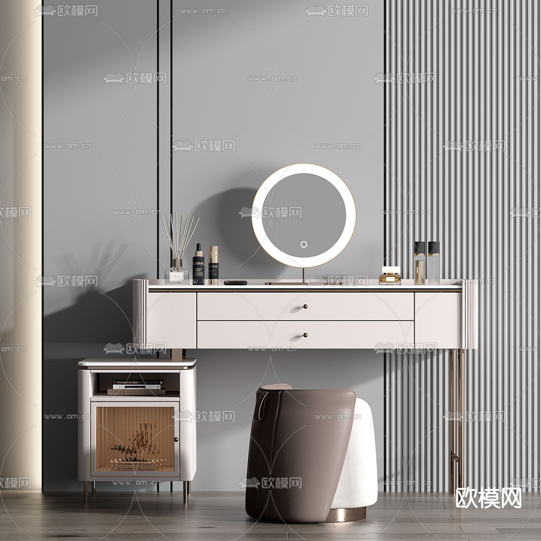 现代梳妆台3d模型