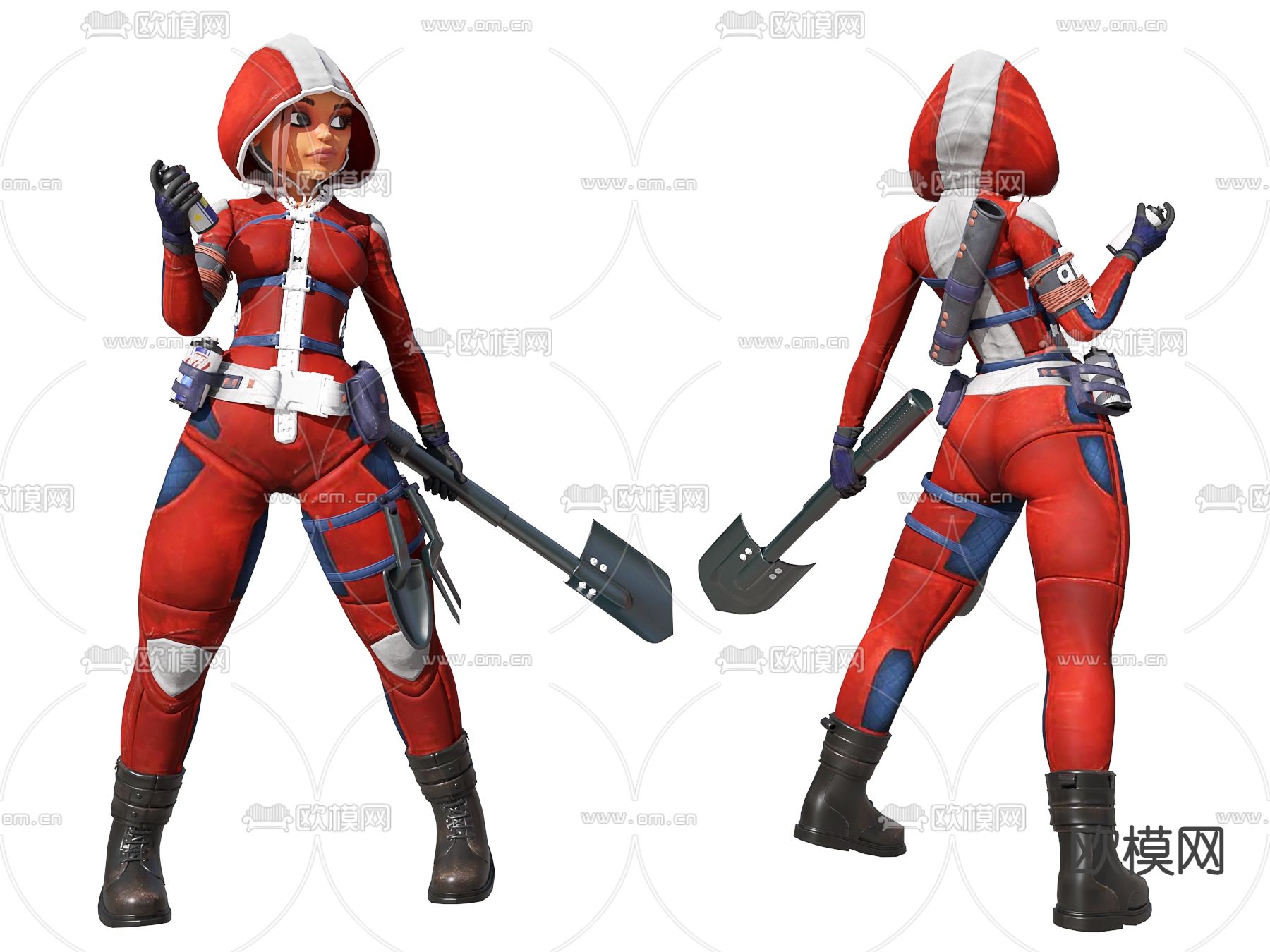 现代动漫人物3d模型下载