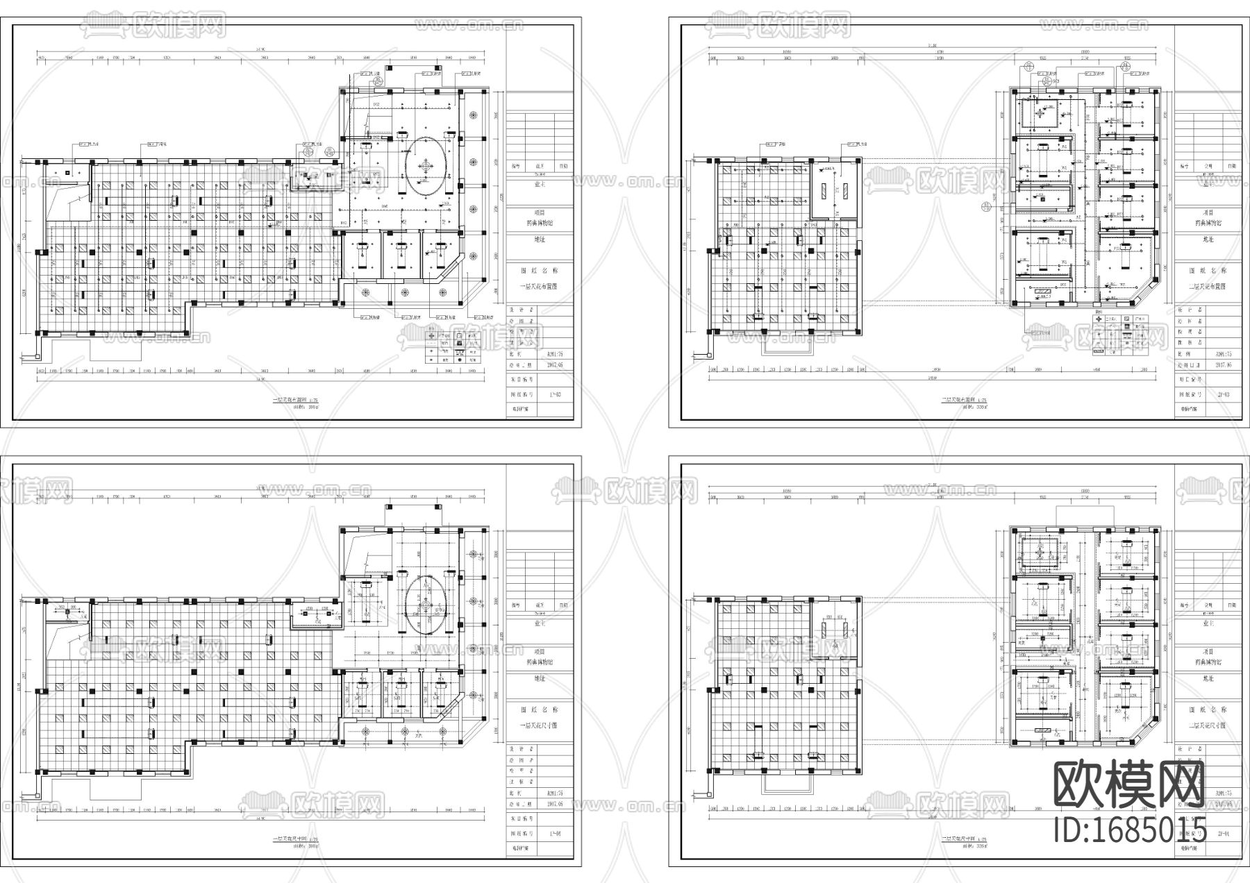 博物馆cad施工图下载（渲染图3）