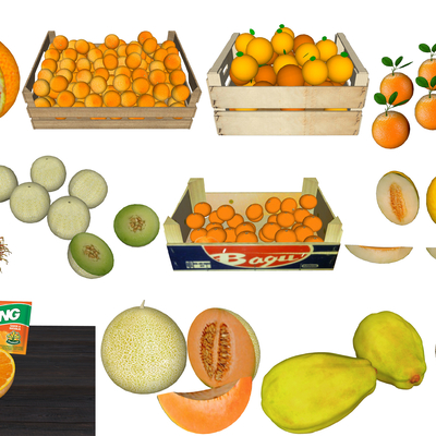  现代水果su模型 