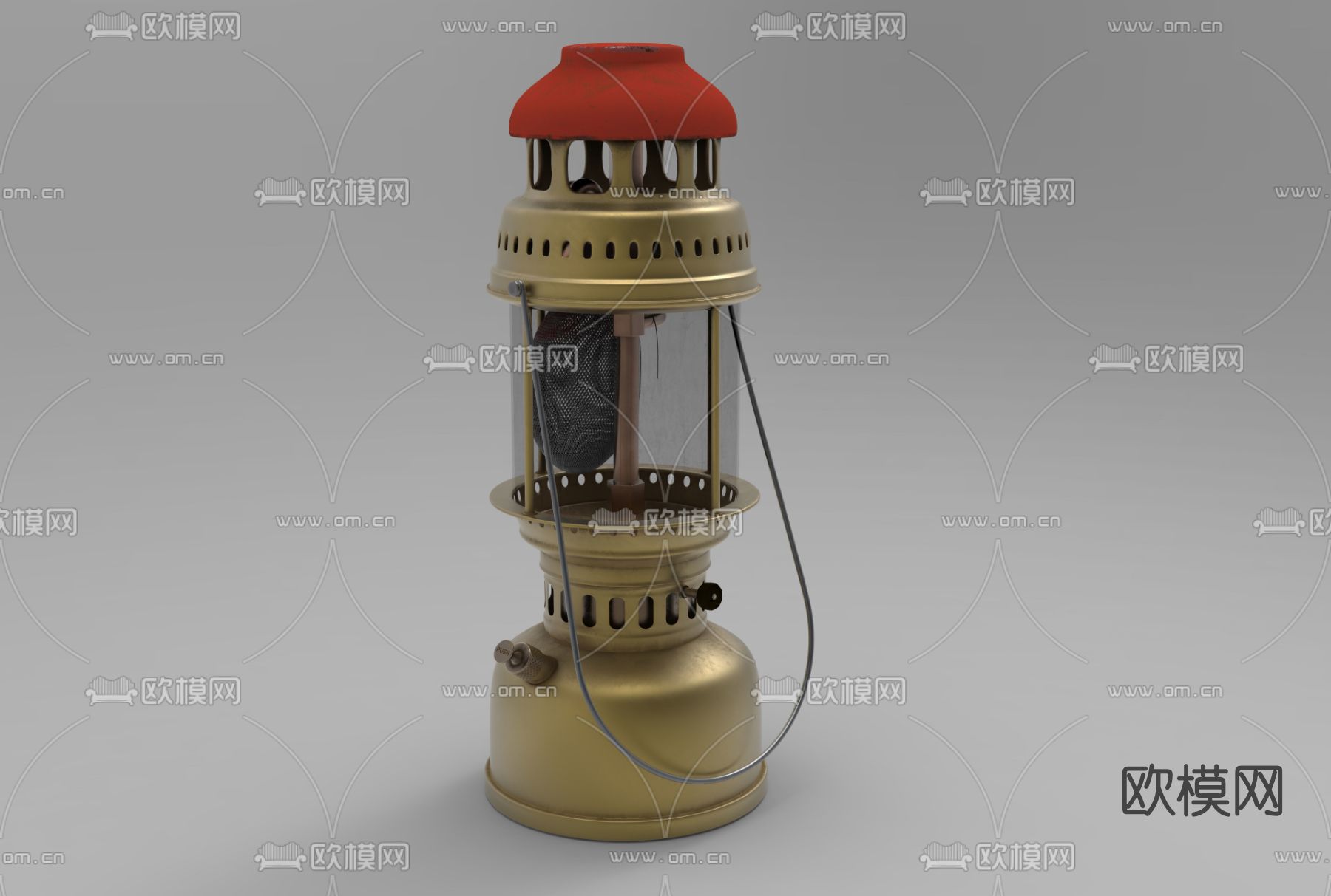 现代煤油灯免费3d模型下载