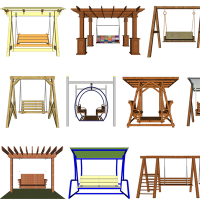  现代秋千su模型 