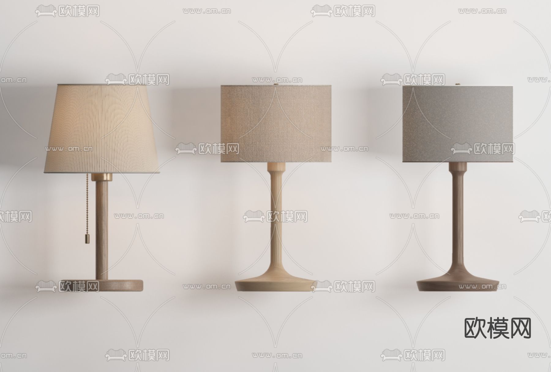 现代台灯免费3d模型下载