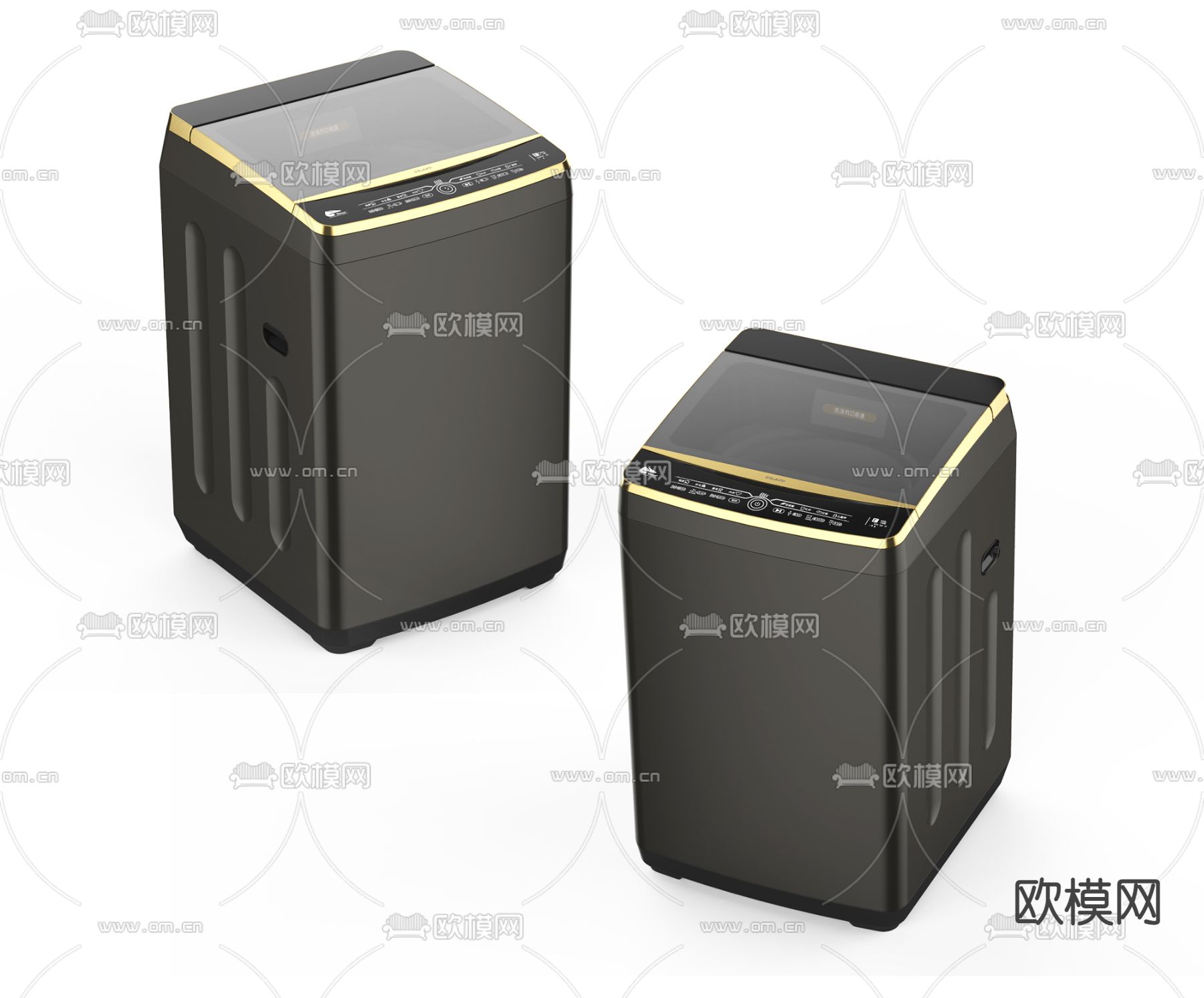 现代洗衣机3d模型