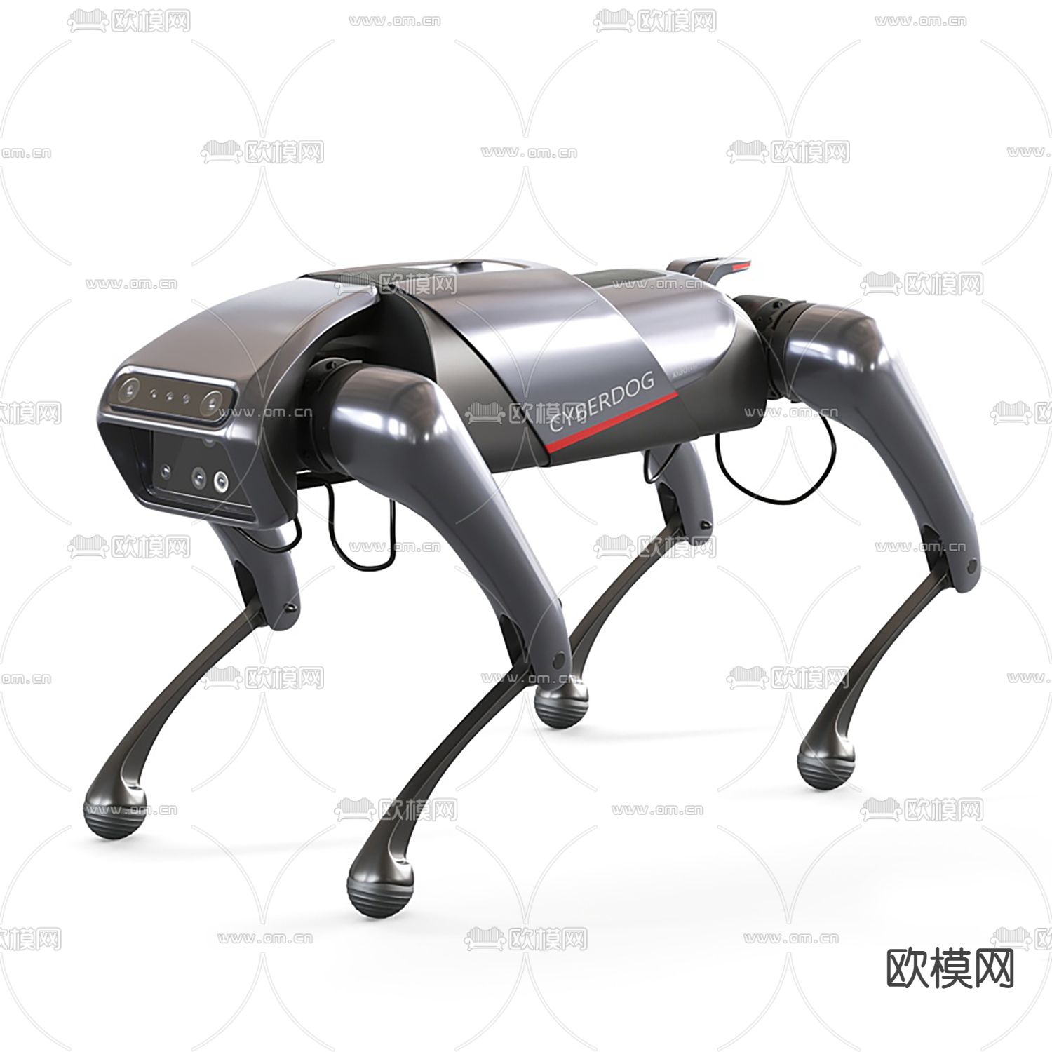 现代智能机器人3d模型
