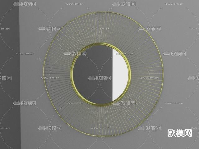 现代镜子免费3d模型下载