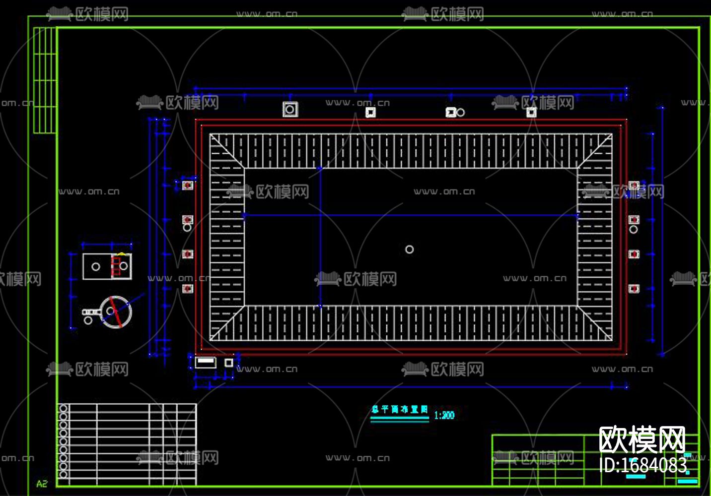 养殖废水处理黑膜沼气工程cad施工图下载（渲染图1）