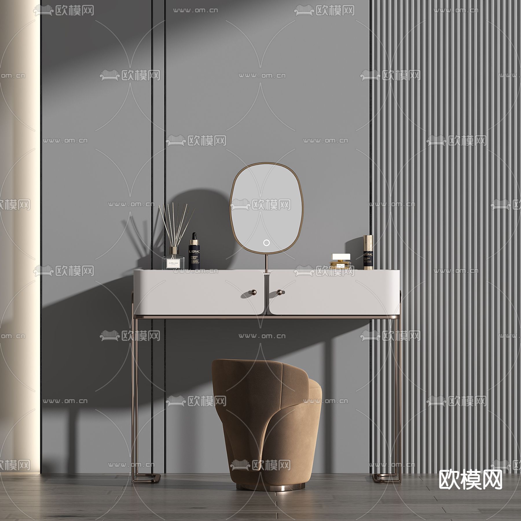 现代梳妆台3d模型