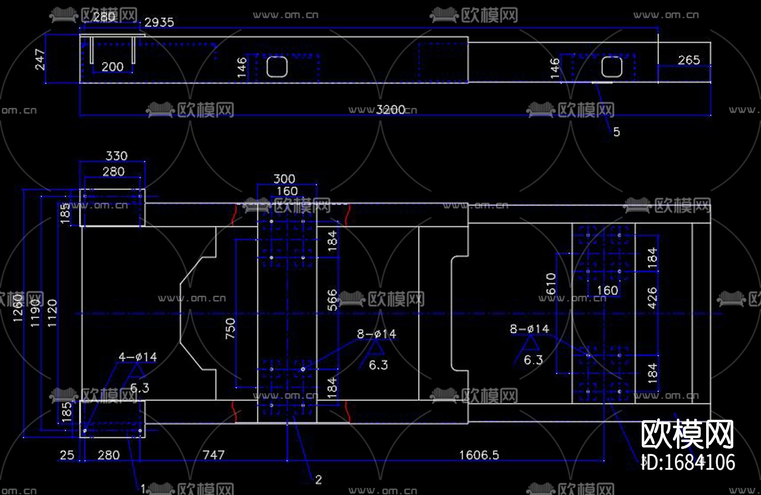 柴油发电机cad装配图下载（渲染图4）