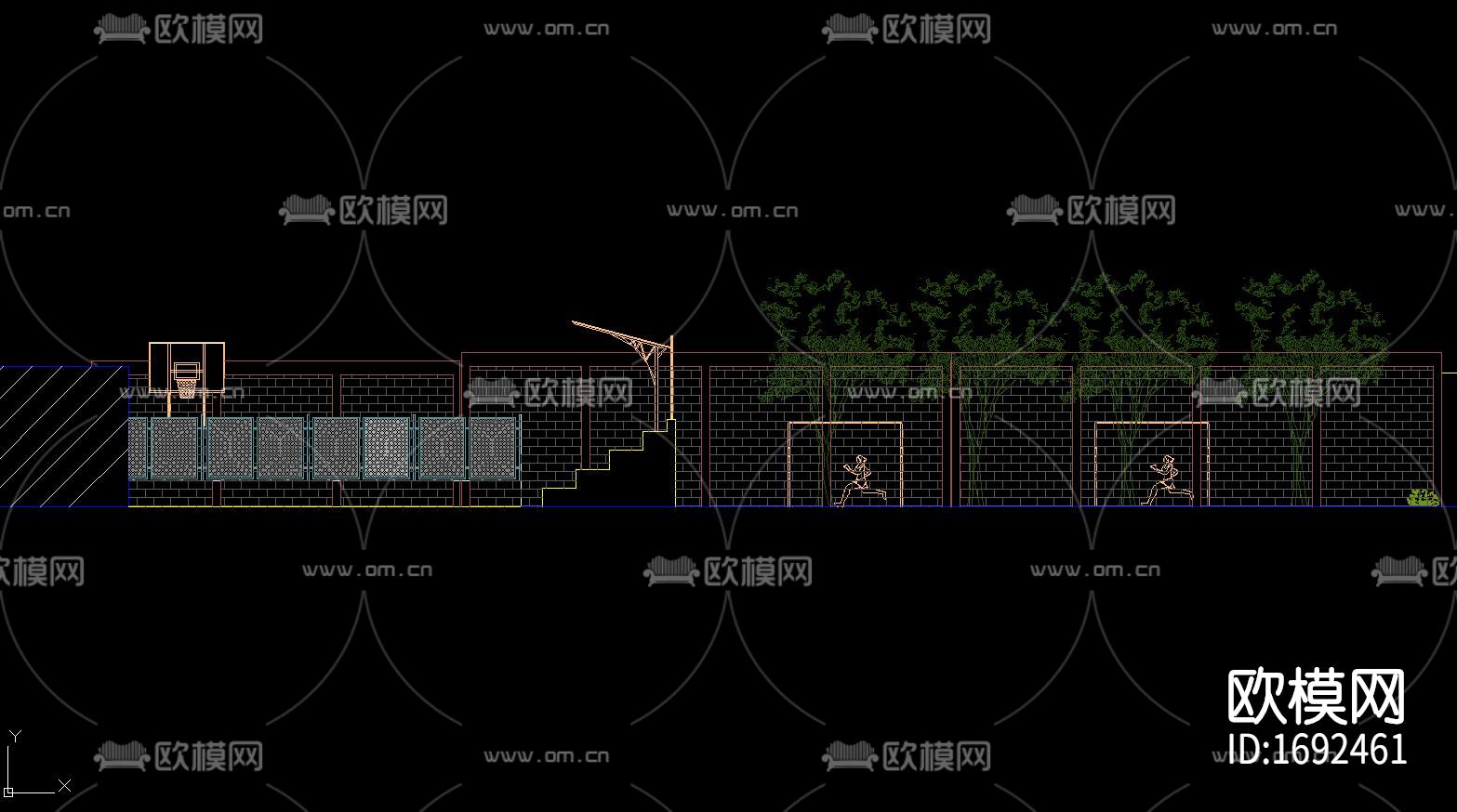 欧美景观绿化CAD图纸下载（渲染图2）