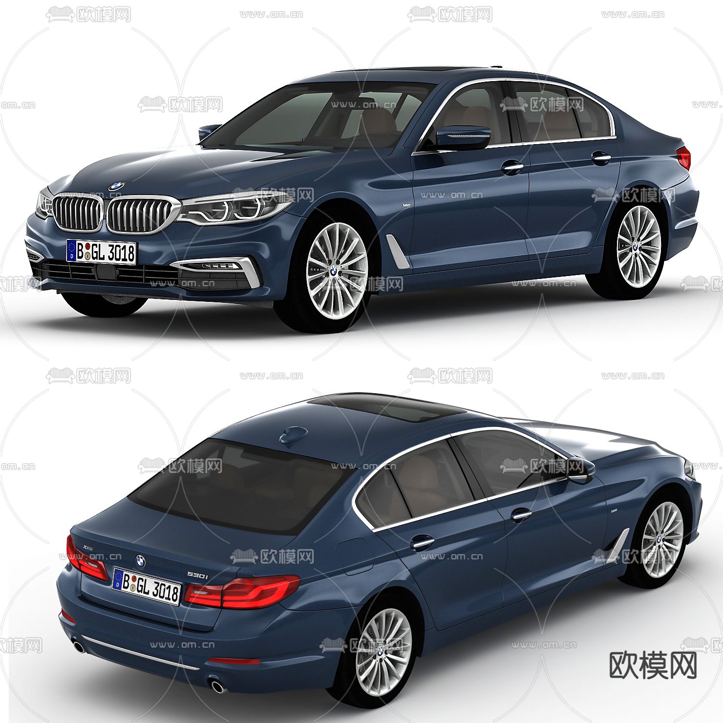 现代宝马汽车3d模型
