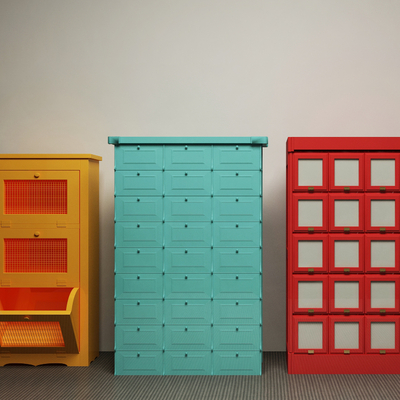  现代文件柜档案柜资料柜su模型 