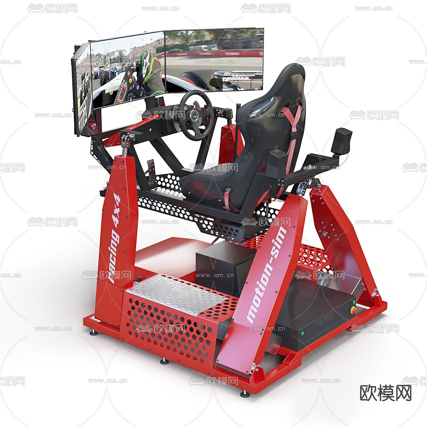 现代赛车游戏机3d模型下载