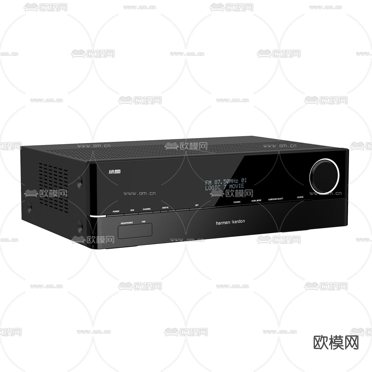 现代碟机音响播放器3d模型