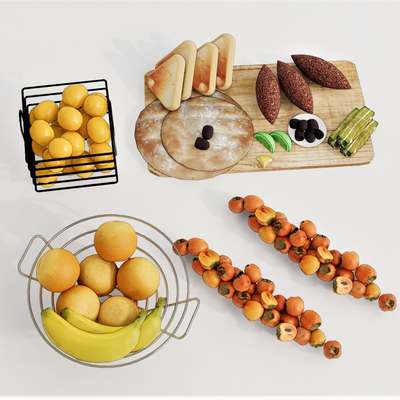  现代水果蔬菜su模型 