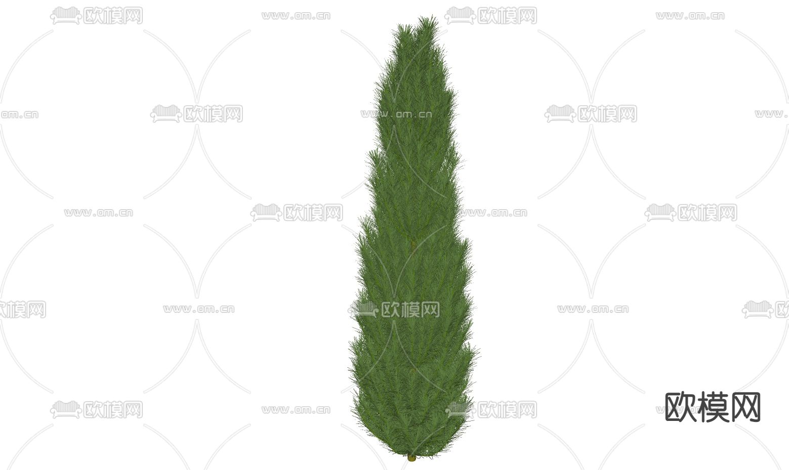 现代灌木树su模型下载