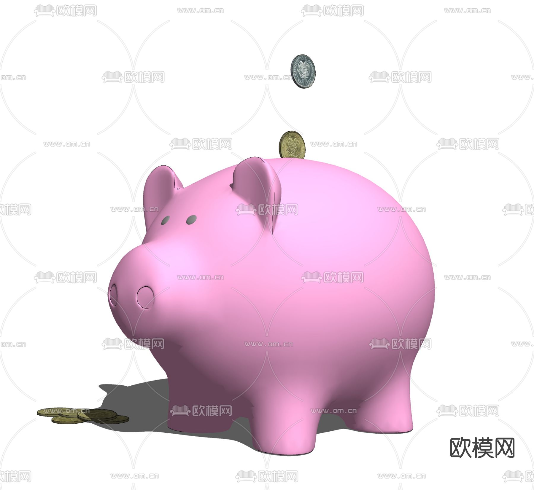 现代儿童玩具存钱罐su模型下载