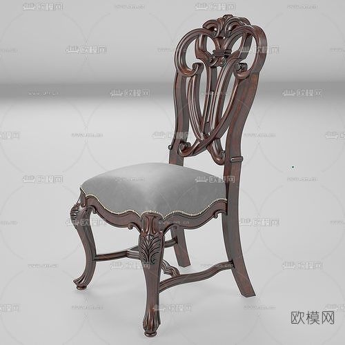 美式单椅免费3d模型下载