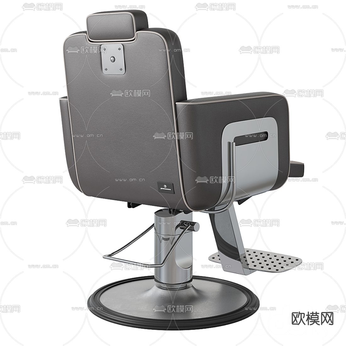 现代皮革理发椅3d模型