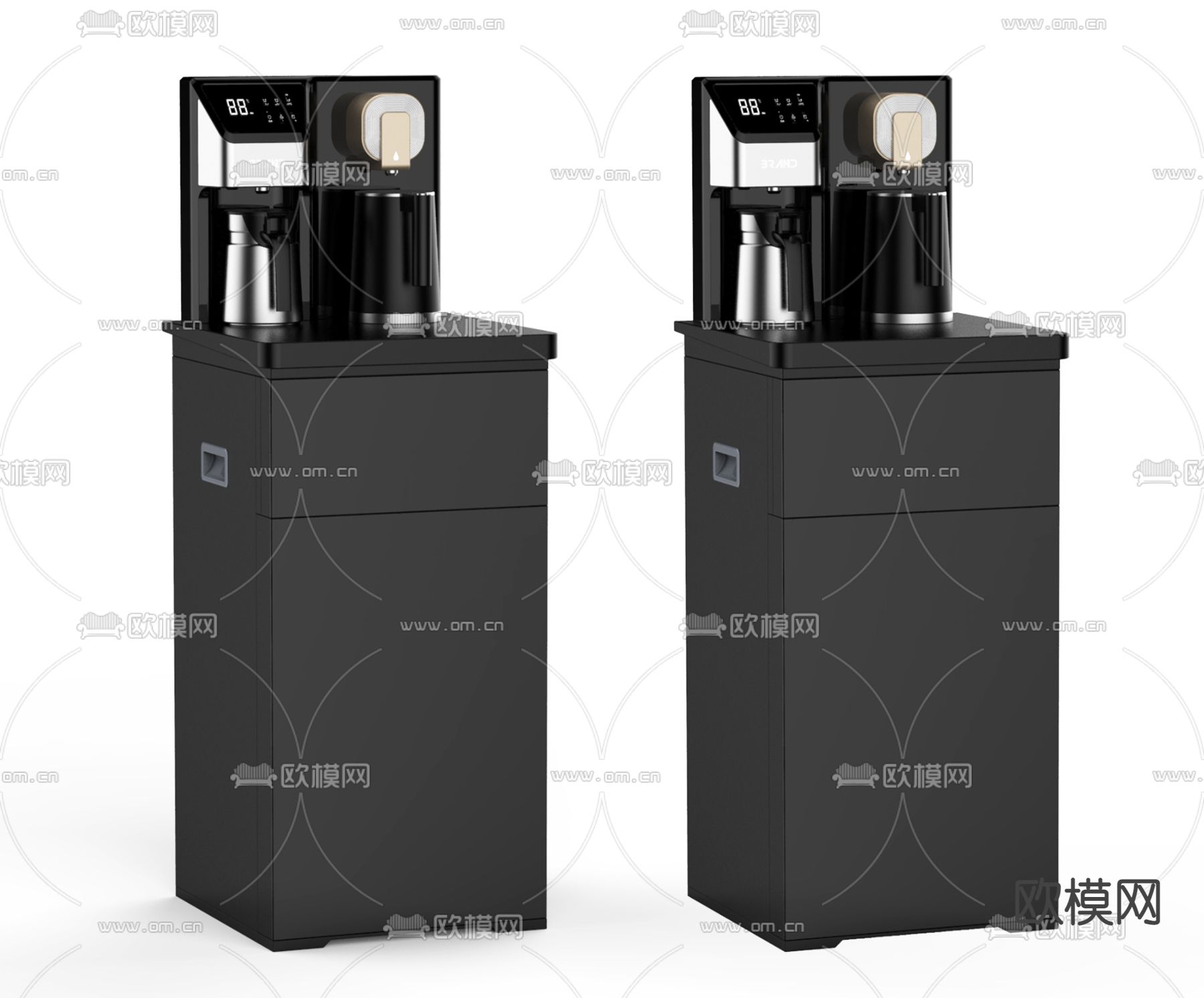 现代茶吧机3d模型下载（渲染图1）