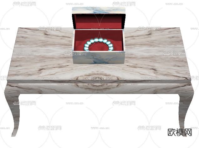 现代大珍珠手镯免费3d模型下载