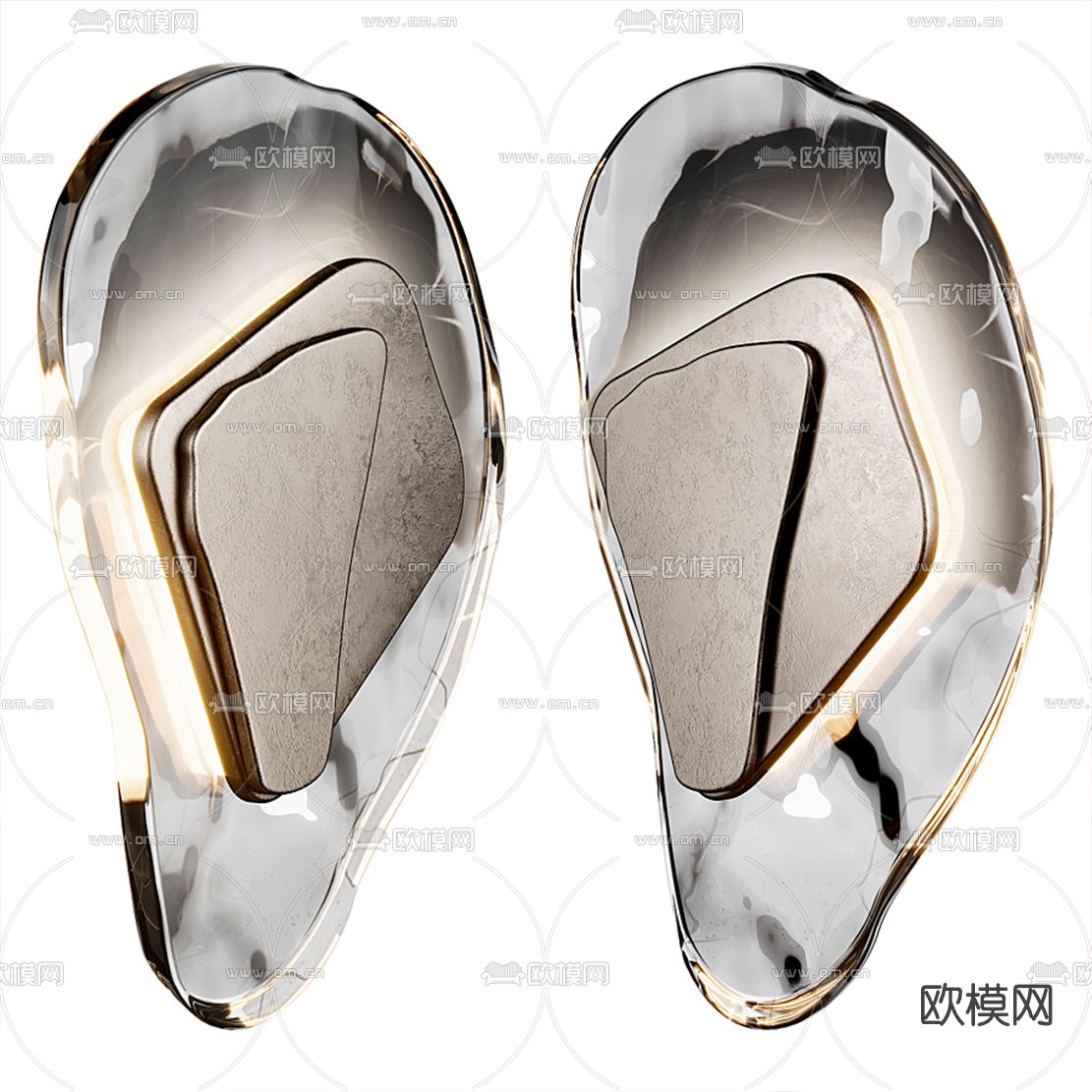 现代时尚壁灯3d模型
