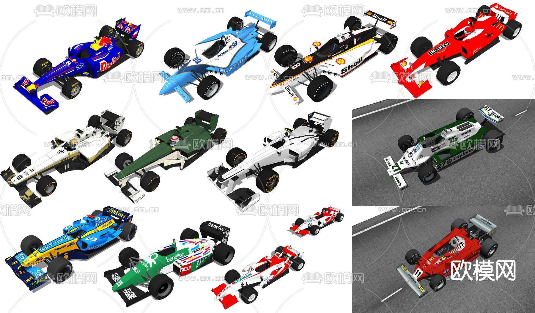 现代汽车F1赛车su模型下载